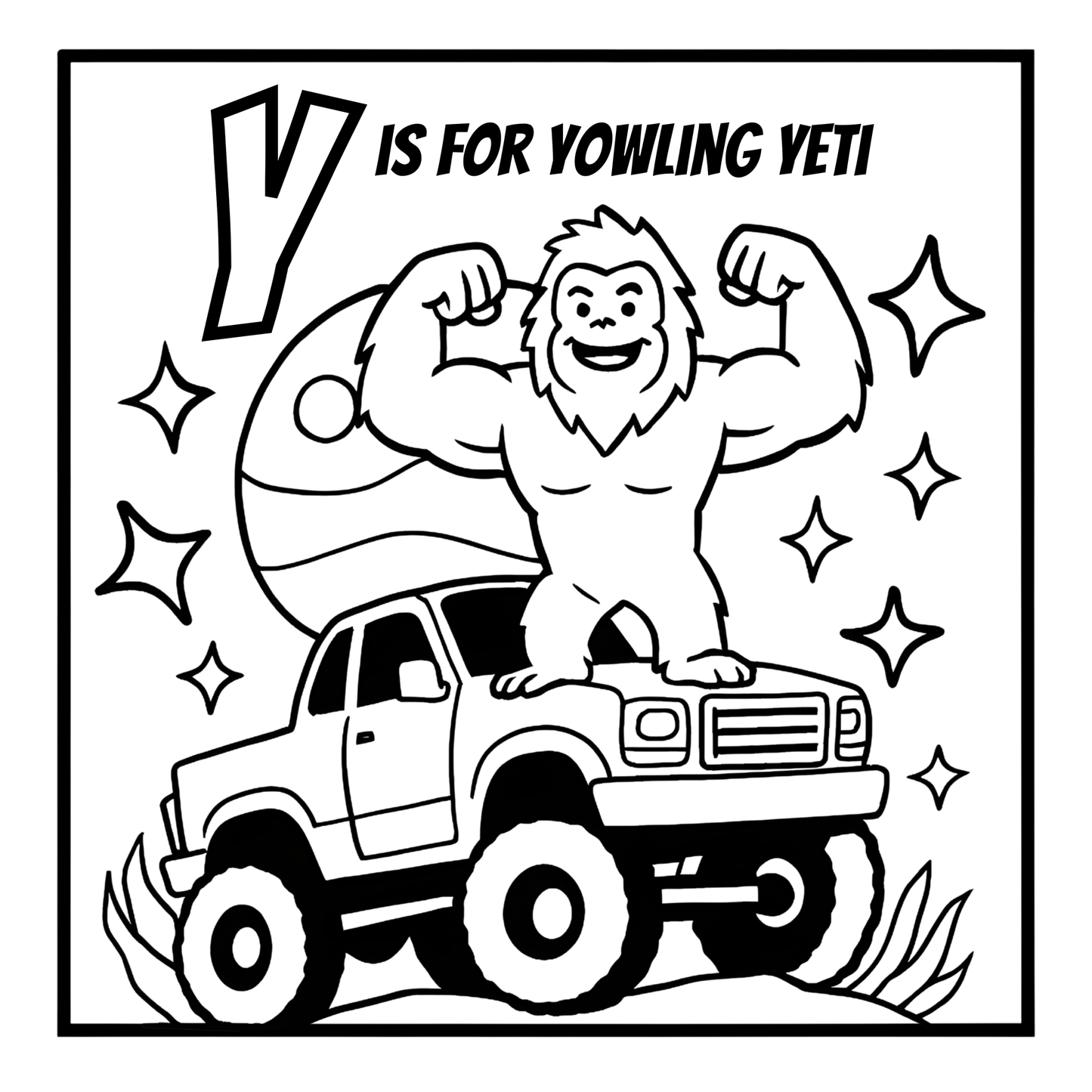 Monster Truck Coloring Book - An ABC Adventure