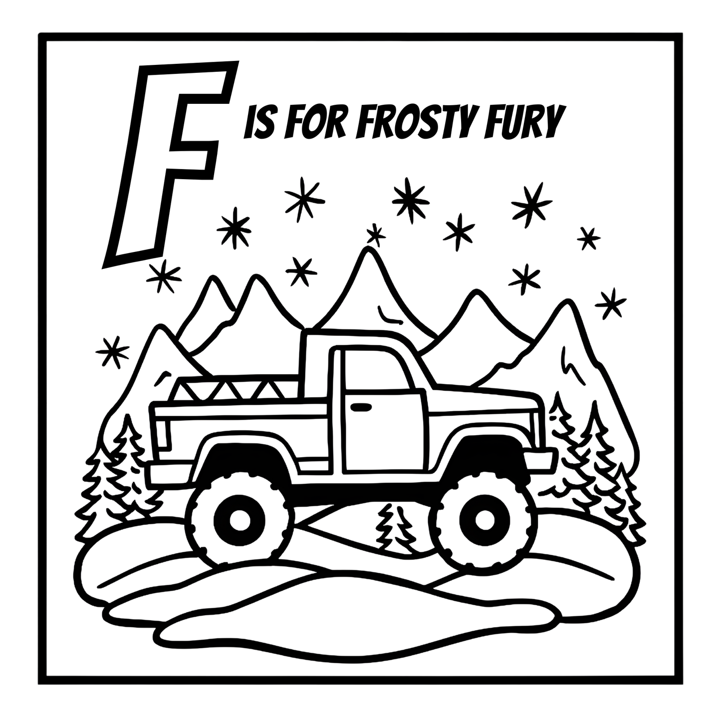 Monster Truck Coloring Book - An ABC Adventure