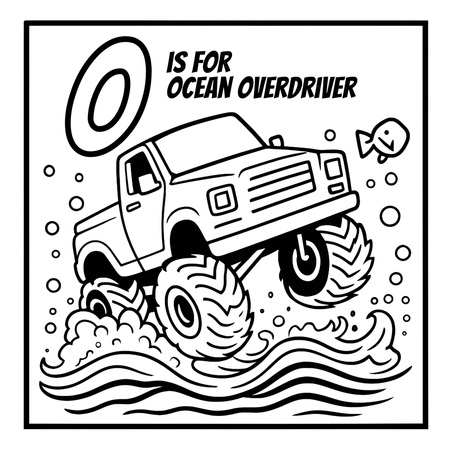 Monster Truck Coloring Book - An ABC Adventure