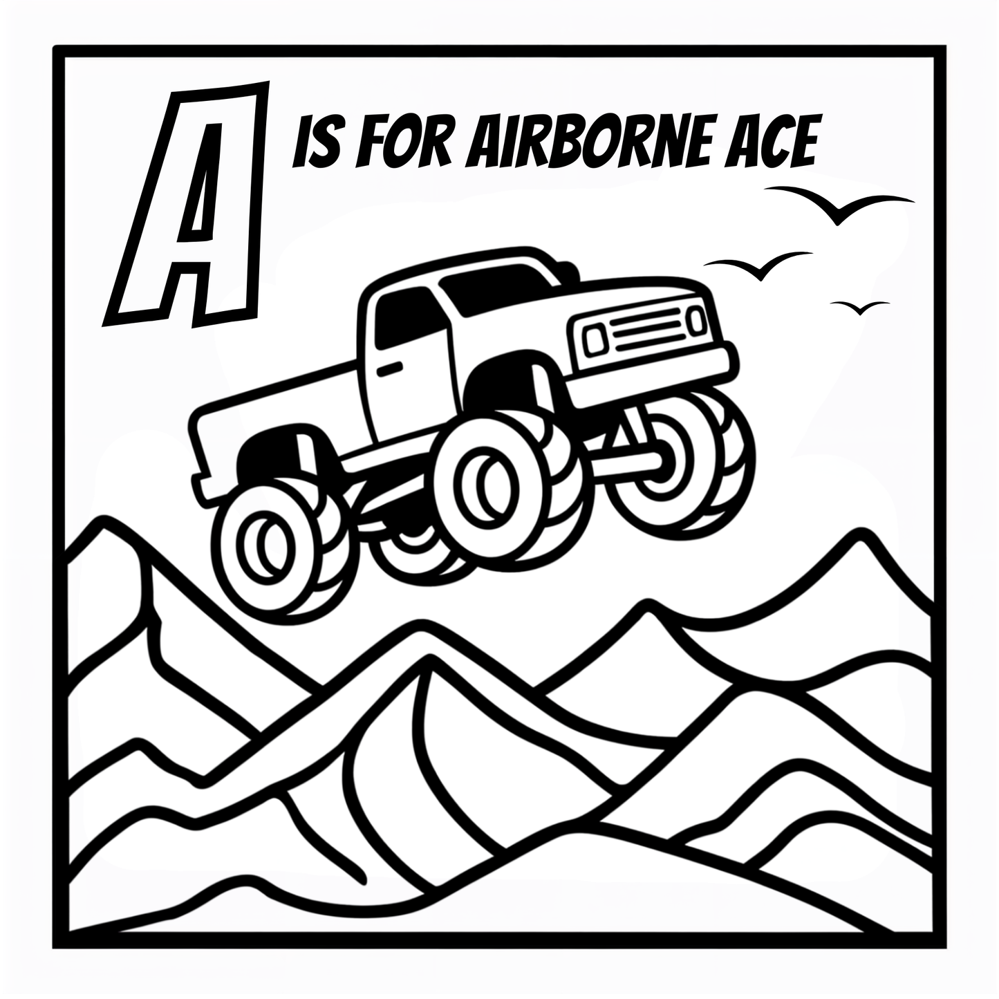Monster Truck Coloring Book - An ABC Adventure