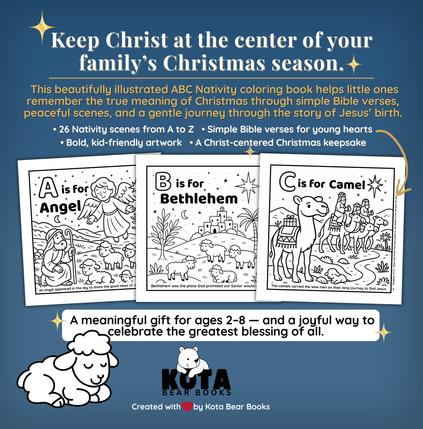 Holy Night in Bethlehem Coloring Book