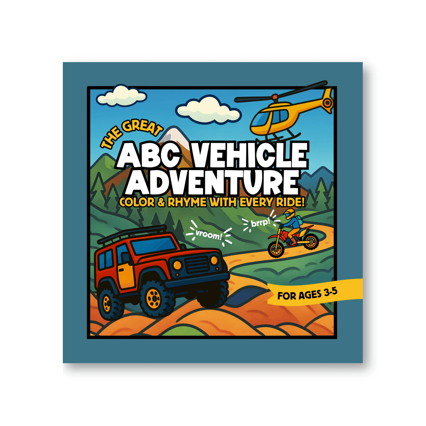 The Great ABC Vehicle Adventure Coloring Book