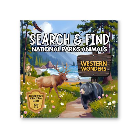 Search & Find National Parks Animals - Western Wonders